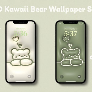 3D Kawaii Teddy Bear Wallpaper for Mobile | Pillow Wallpaper | Kawaii Wallpaper | iPhone Wallpaper | Samsung Wallpaper