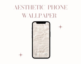 Op de afbeelding: Een witte telefoonachtergrond met een rimpelend watereffect. De tijd is 5:50 op het telefoonscherm.
