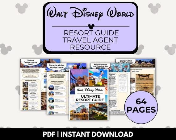 Walt Disney World Hotel Resort Guide  – Complete Travel Agent Resource | Theme Park Guide, WDW Resort Locations Vacation Planner
