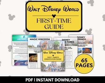 Disney World First-Timer Guide PDF | 65-Page Travel Planner with Park Guide, Tips, Must-See Attractions, Dining Recommendations
