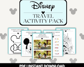 Magical Kids’ Travel Activity Pack – Fun Printable Games for Flights & Road Trips | Fairytale-Inspired Printable Activity Sheets for Kids