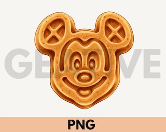 Gâterie gaufrée Mickey PNG - Images numériques pour l'artisanat et la conception