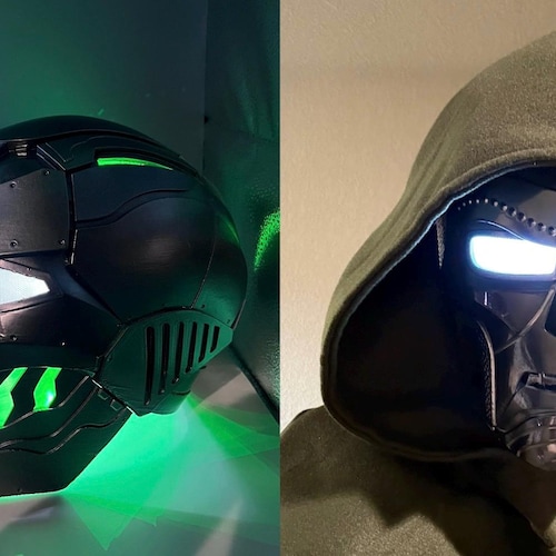 Casque de cosplay Doom : Kit à monter soi-même ou finition peinte