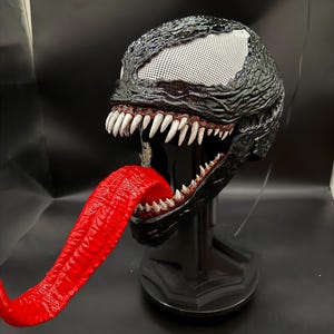 Venom  Mask/Helmet Display Piece 3D Printed   Painted Fan Art
