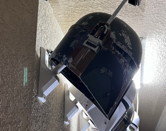 3D Printed Helmet Wall Mount: Galactic Armory Display Stand