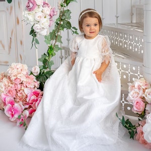 Christening SET Dress LACE-LT image 1