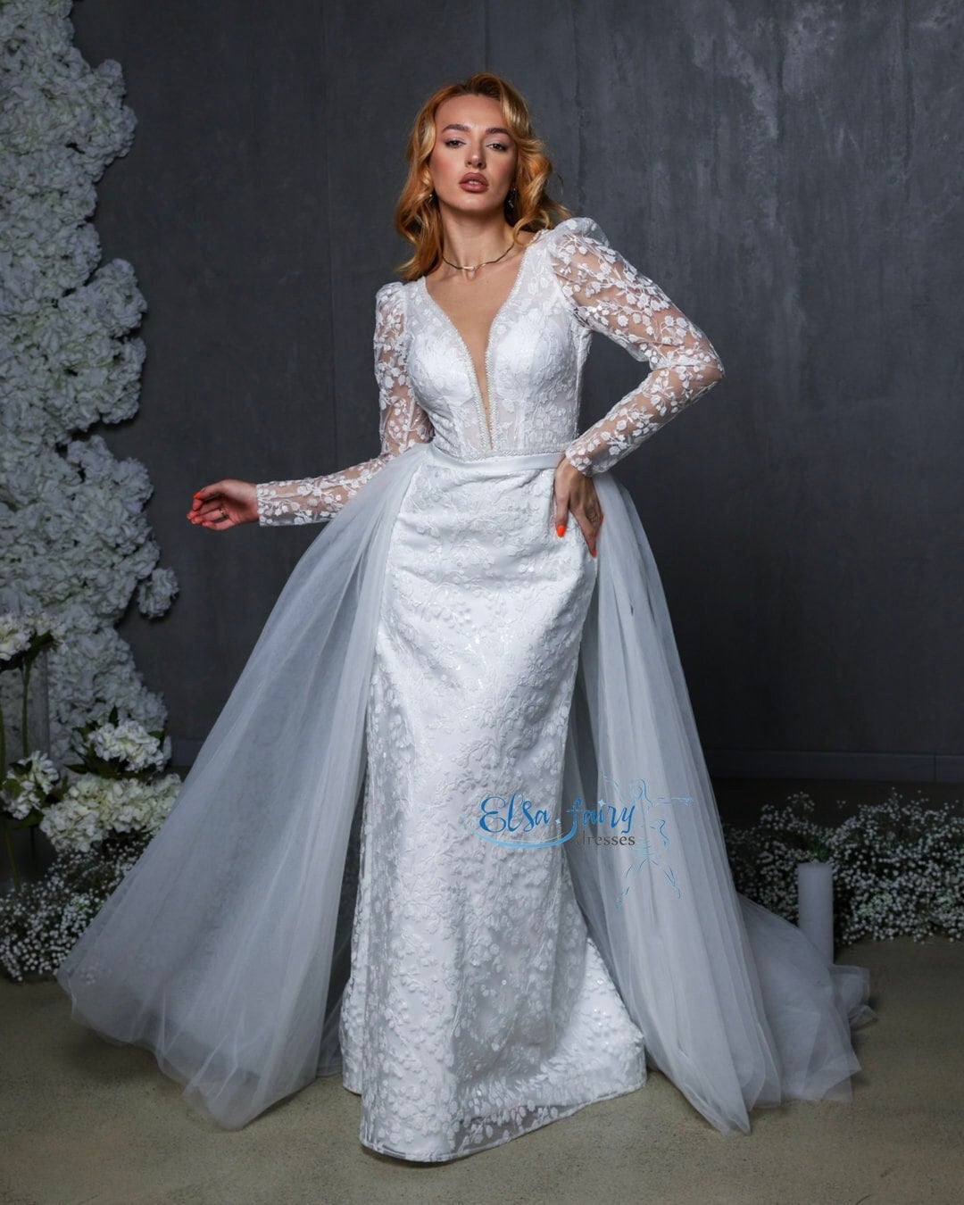 Elegant White Custom Wedding Dress: Craft Your Perfect Bridal Look