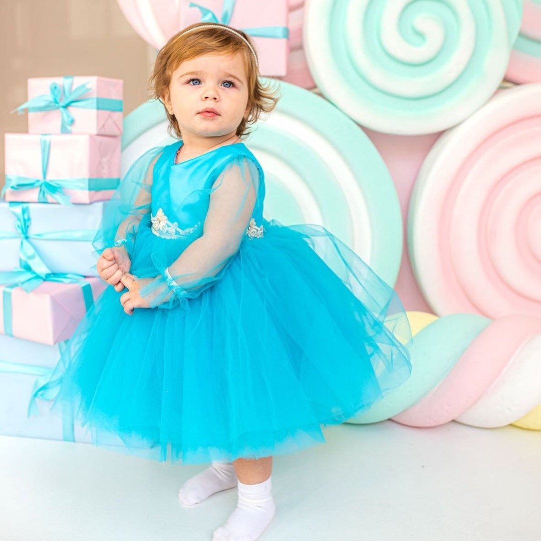 READY TO SHIP First Birthday Dress Baby Girl Party Dress Etsy