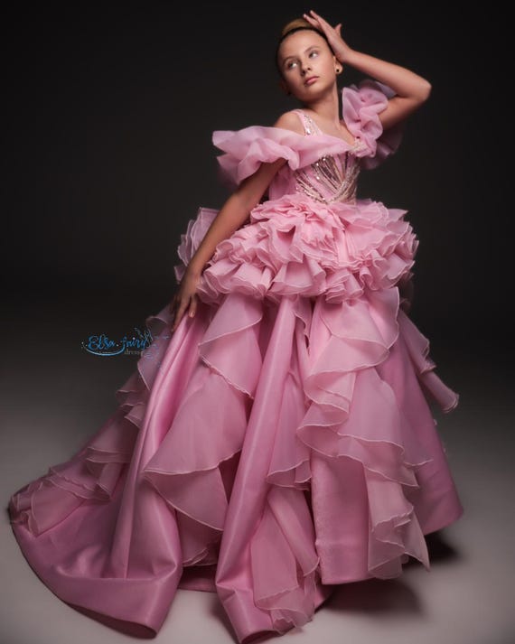 Exclusive Pink Ball Gown: Handmade Formal Dress With Structured Skirt - Etsy Exclusive Pink Ball Gown: Handmade Formal Dress With Structured Skirt - Etsy