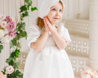 Christening SET Dress SATIN-LT