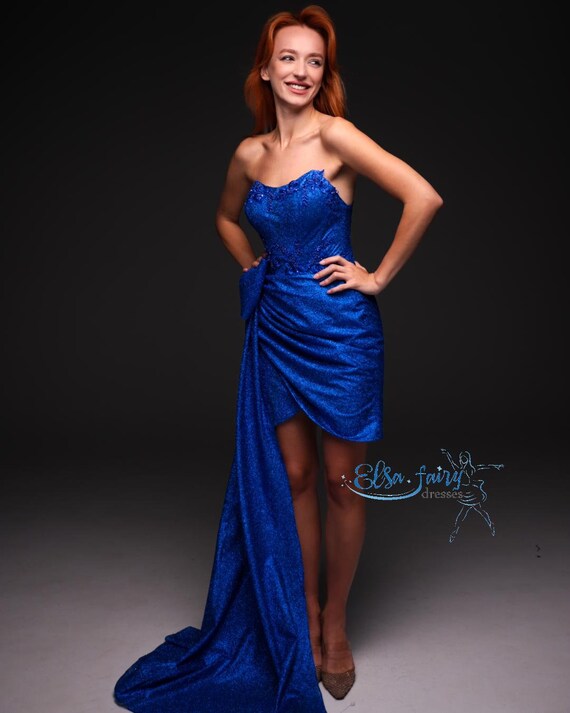 princess polly baby blue dress Femme Fatale Dress, Women's Royal Blue Dresses – CityLux Boutique main image 0