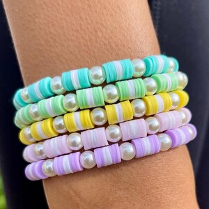 Colored Pearl Bracelets