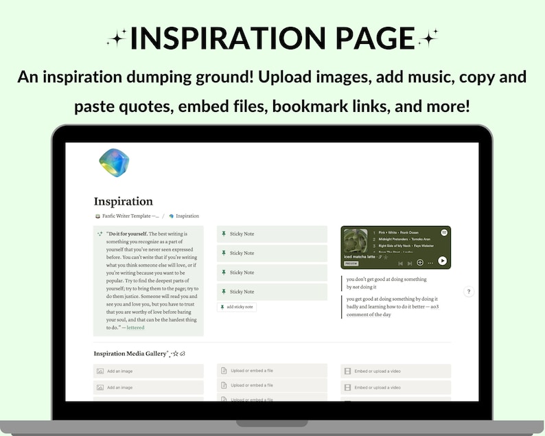 Fanfiction Writer Notion Template Notion Template for Fanfic Writers Fanfiction Writer Notion Template Notion Template for Fanfic Writers