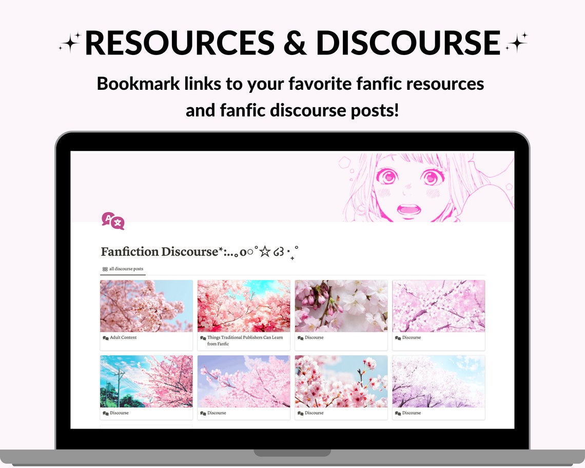 Fanfiction Tracker/ao3 Wrapped Notion Template Fanfiction Etsy