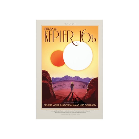 NASA Posters KEPLER16B Etsy