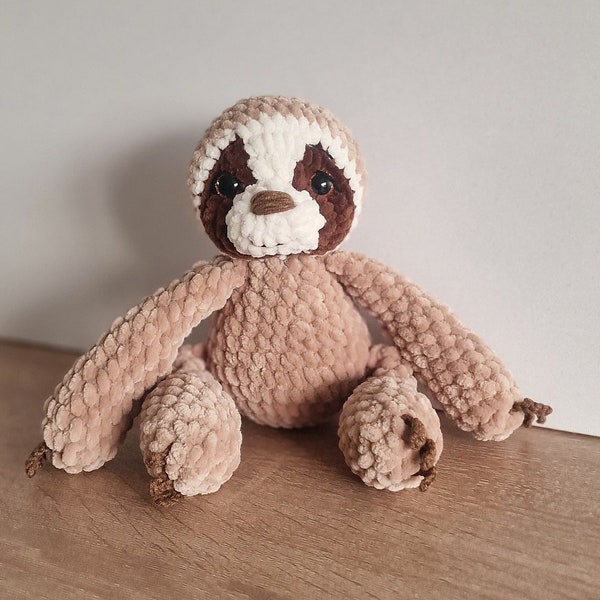 Crochet sloth toy|Amigurumi sloth| Chubbly sloth crochet| Stuffed toy sloth| Sloth plush| Newborn gift