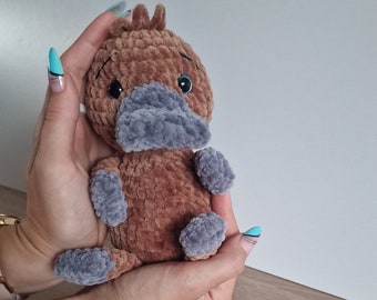 Chubbly platypus crochet|Stuffed toy platypus|Platypus Nursery Decor|Crochet platypus toy|Amigurumi platypus|Platypus plush| Newborn gift