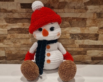 jouet en peluche de noël hiver bonhomme de neige jouets de noël jouets faits à la main jouet pour enfants cadeaux de noël doux cadeau magique hiver doux cadeau en peluche