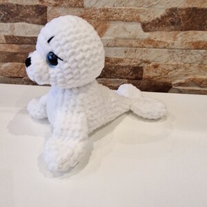 White Seal Stuffed Animal Plush Seal Toystuffed Animal Doll - Etsy