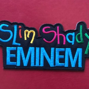 Eminem Slim Shady Name Badge Woven Patch