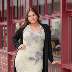 Women&#39;s Floral Spring or Summer Sleeveless  Racerback Dress