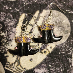 Witch&#39;s Boots Charm Earrings