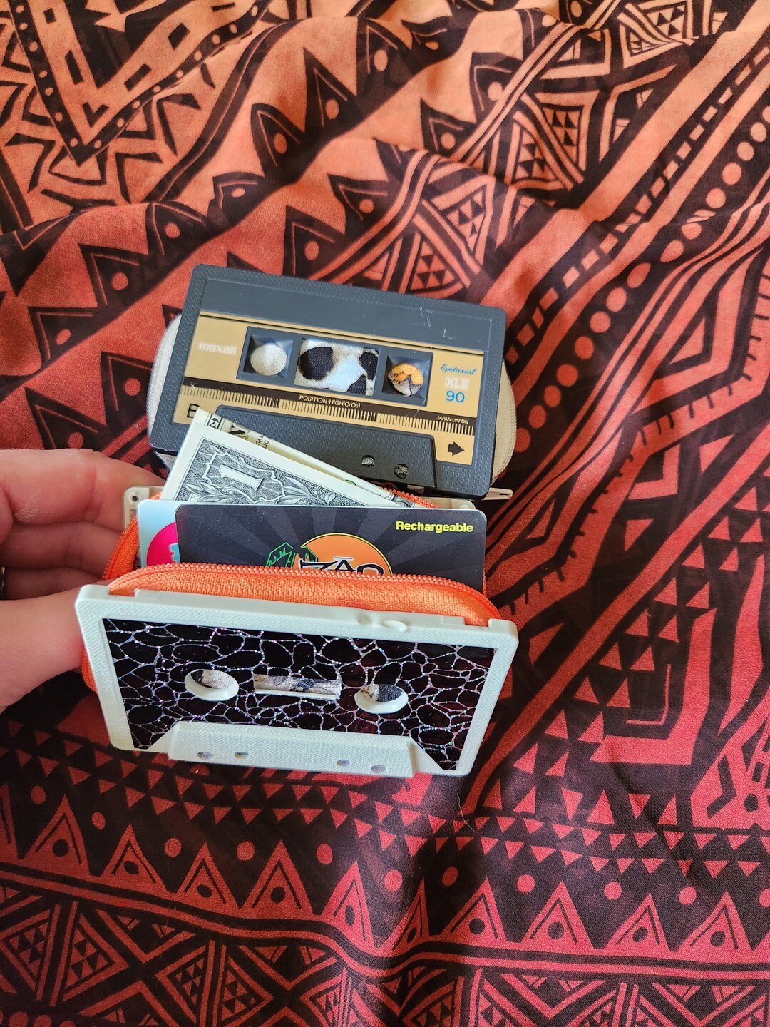 Autumn Skull Cassette Tape Wallet Etsy
