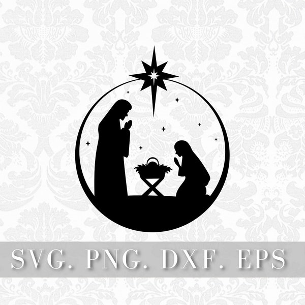 crib svg, png, jpg direct digital download, christmas svg, christmas t-shirt svg, christmas cup svg, winter svg, religion svg