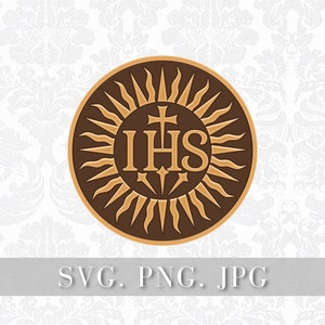 IHS Svg, religious Svg, Christian SVG, Jesus Svg, Bible verse Svg, religious quote Svg, religious saying, Bible Svg - direct download