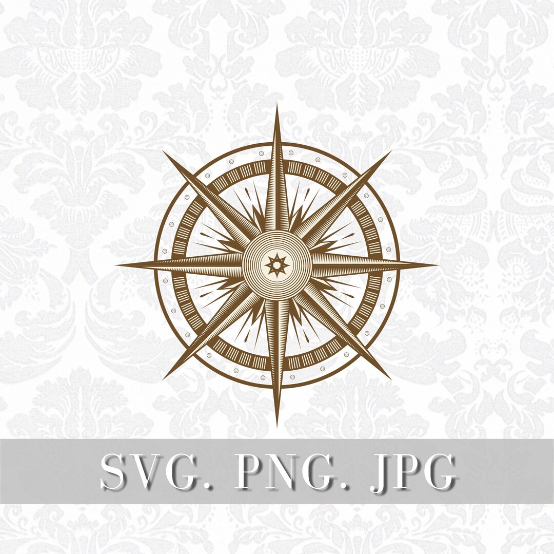 Compass Svg Compass Rose Svg Compass Clipart svg Nautical Etsy.de
