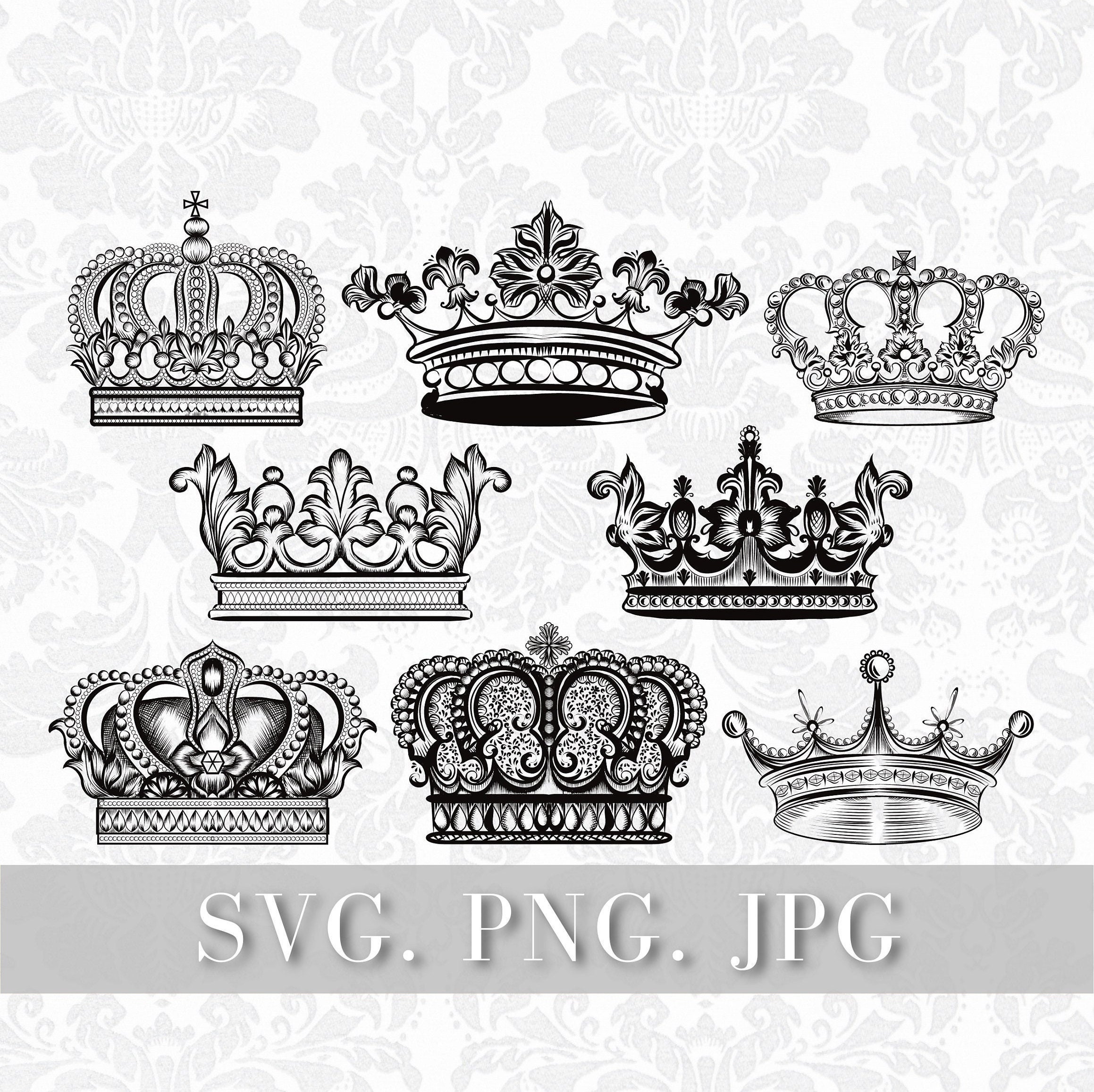 King SVG Queen SVG King Crown Queen Crown Svg Design Svg, 59% OFF