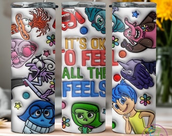 Vaso Inside Out 2: vaso delgado de metal de 20 oz