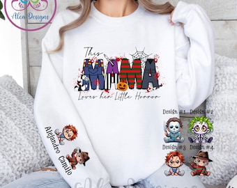 Mama Horrors Halloween Hoodie, Spooky Mama Sweater