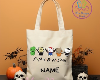 Personalized Spooky Kitty Halloween Tote Bag