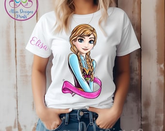 Elsa Princess Shirt, Birthday Disney Matching Tee