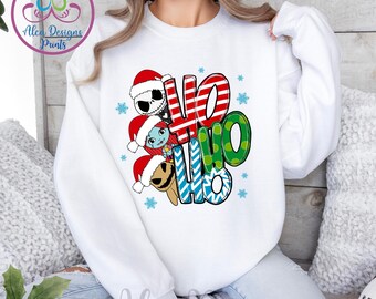 Sudadera de Pesadilla antes de Navidad: Jack y Sally Navidad navideña