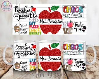 Taza de agradecimiento para maestros, regalo único de taza de café, 11 oz/15 oz