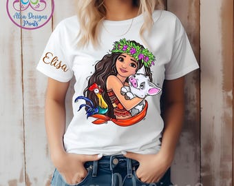 Moana Princess Shirt, Disney Birthday Tee, Matching Family Sweatshirt
