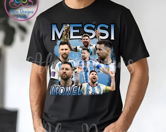 Messi Soccer Graphic Tee: Bella Canvas Sport Shirt