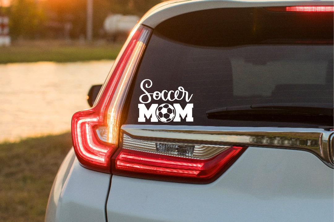 Soccer Mom Car Decal Soccer Mom Bumper Sticker Soccer Mom Etsy