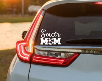 Soccer Mom Car Decal: Proud Parent Bumper Sticker