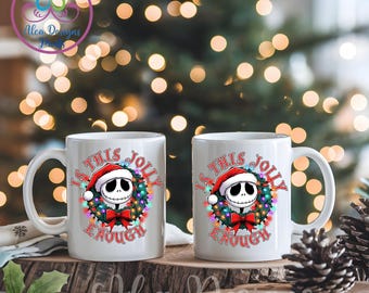 Taza de Pesadilla antes de Navidad: Taza navideña de Jack Skellington