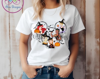 Halloween-shirt prinses Bella canvas, spookachtig Disney Trip-T-shirt