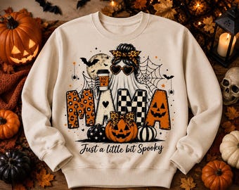 Mama Horrors Halloween Hoodie, Spooky Mama Sweater