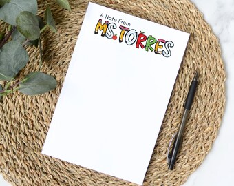 Bloc de notas para profesores: Regalo de agradecimiento para profesores