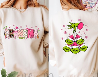 Grandma Christmas Hoodie: Personalized Family Gift