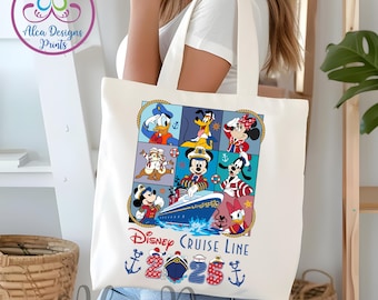 Personalized Disney Cruise 2025 Family Tote Bag