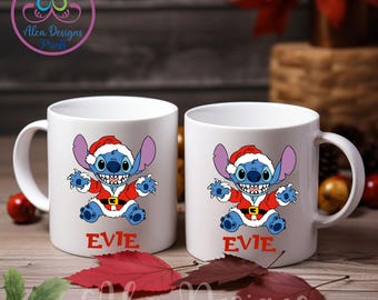 Stitch Christmas Mug, Funny Holiday Coffee Gift