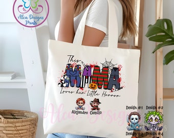 Bolsa de mano personalizada para pedir dulces o trucos de Halloween