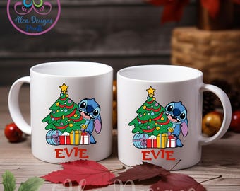Stitch Christmas Mug: Holiday Coffee Gift